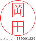 電子印鑑　岡田　透過 139001829