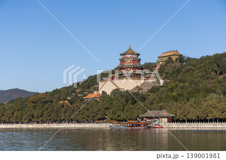 Over looking Kunming Lake, Summer Palace's Tower of Buddhist Incense, highest point of the Summer Palace in Beijing. Over looking Kunming Lake, Summer Palace's Tower of Buddhist Incense, highest point of the Summer Palace in Beijing. 139001981