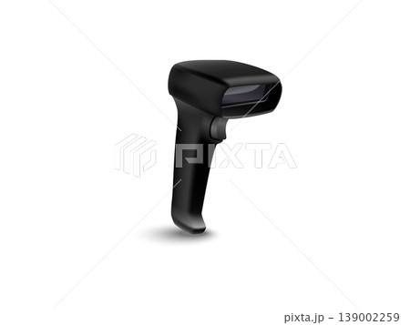 3d barcode scanner machine illustration on transparent background 3d barcode scanner machine illustration on transparent background 139002259