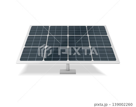 3D illustration of solar panel. Concept of renewable energy. Ecological, clean energy. Eco, green energy 139002260