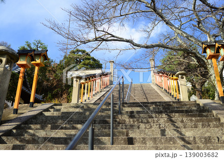尾道西国寺境内参道の石階段 139003682