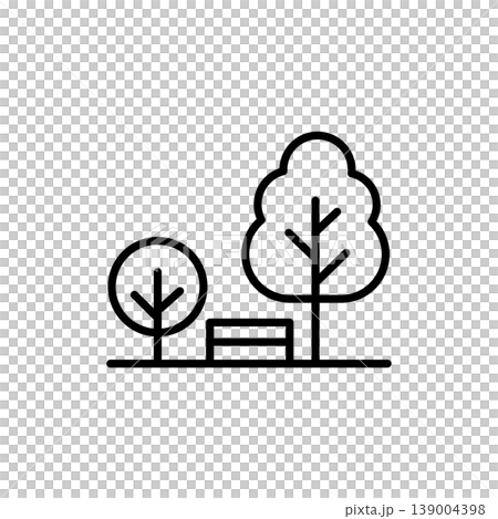 Public Park and Garden Amenity Icon 139004398