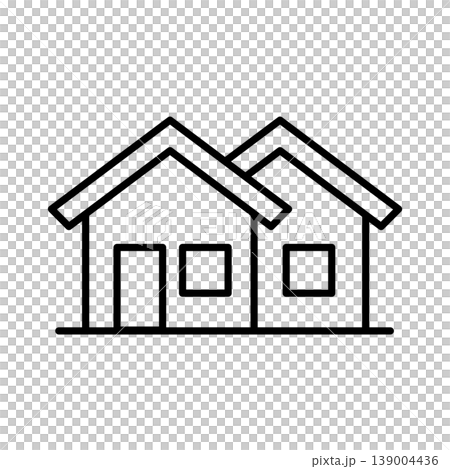 Neighborhood and Community Houses Icon Neighborhood and Community Houses Icon 139004436