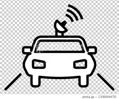 人工智慧和感測器在自動駕駛汽車和智慧出行中的應用,一個極簡線條圖標,代表自動駕駛技術。 人工智慧和感測器在自動駕駛汽車和智慧出行中的應用,一個極簡線條圖標,代表自動駕駛技術。 139004470