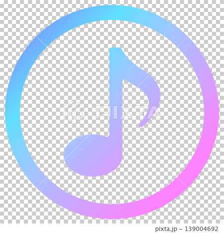 Simple musical note illustration material (vector) Simple musical note illustration material (vector) 139004692