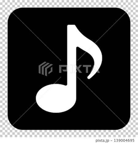 簡單的音符插圖素材(向量圖) 簡單的音符插圖素材(向量圖) 139004695