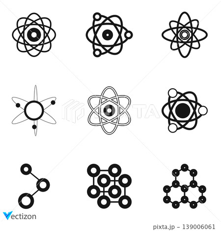 Athlete icons set. React and Atom Logos Athlete icons set. React and Atom Logos 139006061
