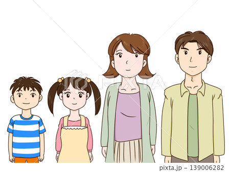 4人家族のイラスト 139006282