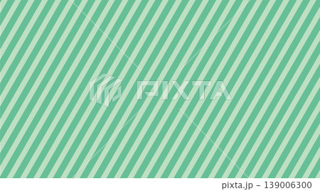 ストライプ斜め背景模様_グリーン緑色 139006300