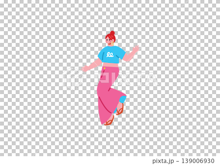 跳舞女孩的插圖 跳舞女孩的插圖 139006930