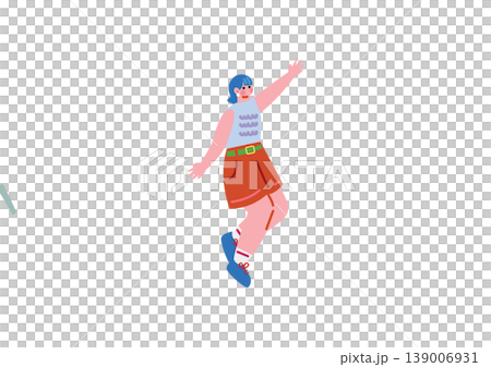 踊る女の子のイラスト 139006931