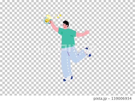 ビールジョッキを持つ男性のイラスト ビールジョッキを持つ男性のイラスト 139006934