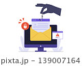 Email Phishing Attack and Cyber Crime Illustration 139007164