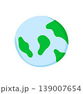 Minimal earth globe illustration ideal for eco branding, apps 139007654