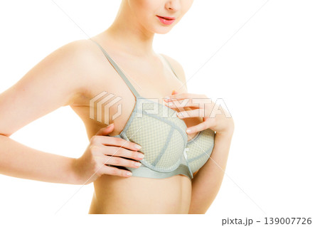 Woman chest in underwear bra lingerie Woman chest in underwear bra lingerie 139007726