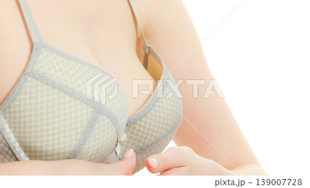 Woman chest in underwear bra lingerie Woman chest in underwear bra lingerie 139007728
