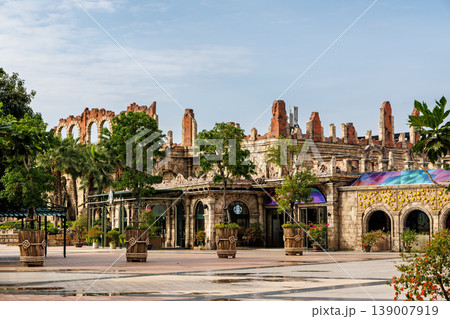 Phu Quoc, Vietnam - January 3 2026: Roman square ruins and warrior statues in Phu Quoc Phu Quoc, Vietnam - January 3 2026: Roman square ruins and warrior statues in Phu Quoc 139007919