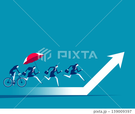 Successful. Business people with commitment to achieving goals. Successful. Business people with commitment to achieving goals. 139009397