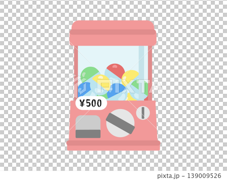 Illustrations for 500 yen capsule toys/gachapon 139009526