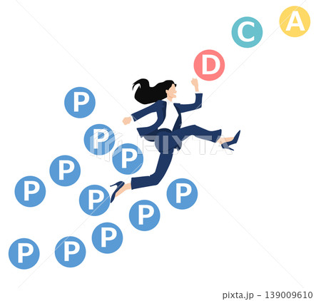 PDCAサイクルのイラスト 139009610