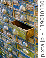 Very old wooden cabinet with multiple drawers - cards, files, tools or fasteners storage unit 139010130
