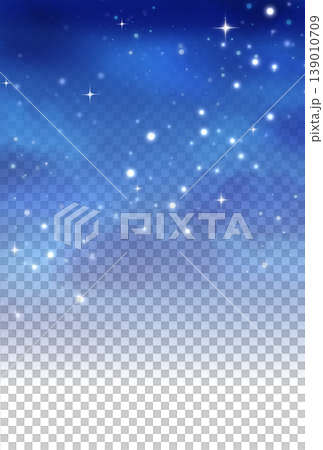 An illustration with a background featuring a sparkling blue gradient. 139010709