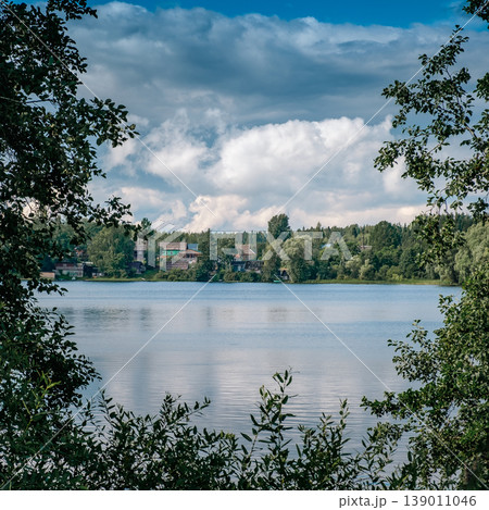 Beautiful forest lake in Russia. 139011046