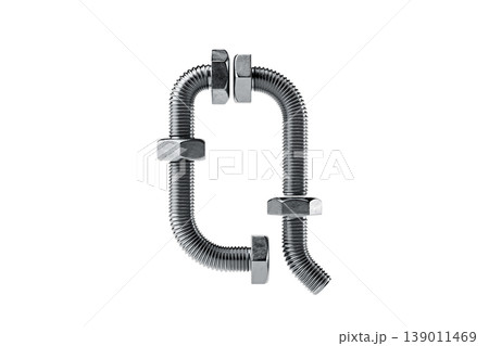 Creative Arrangement of Metal Bolts and Nuts Creative Arrangement of Metal Bolts and Nuts 139011469