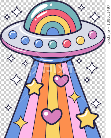 ufo, spaceship, hearts 139011497