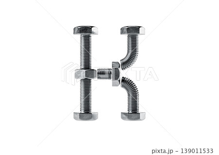 Creative Arrangement of Metal Bolts and Nuts Creative Arrangement of Metal Bolts and Nuts 139011533