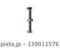Creative Arrangement of Metal Bolts and Nuts 139011576