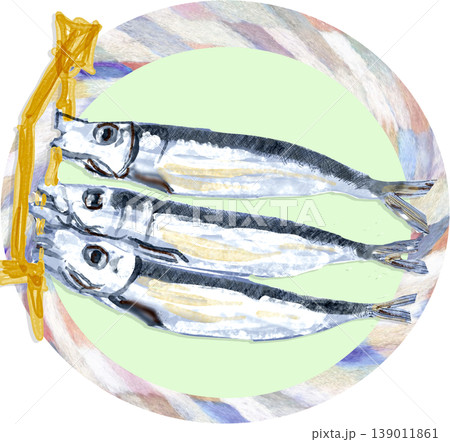 めざし イワシの丸干しのイラスト 139011861