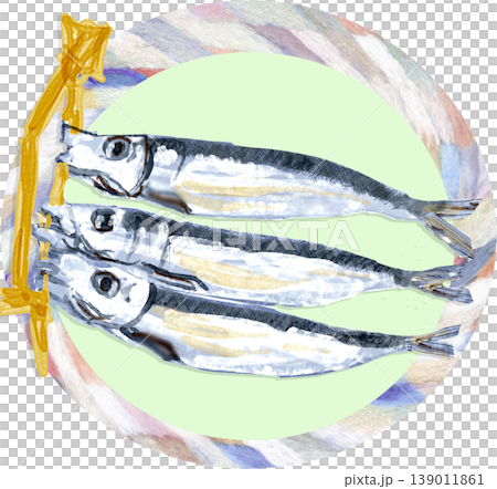 めざし イワシの丸干しのイラスト 139011861