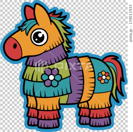 horse, cartoon, mexican 139011935