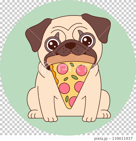 dog, pizza, cartoon 139011937