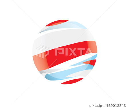 The Polish flag in an abstract sphere 139012248
