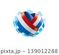 Patriotic heart wrapped in Netherlandish flag illustration 139012288