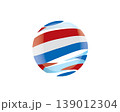 The Netherlandish flag in an abstract sphere 139012304