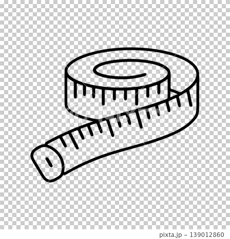 Simple measuring line icon Simple measuring line icon 139012860