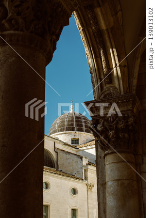 Amazing view of Dubrovnik old town, Croatia. Summer sunny day. 139013102