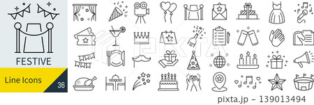 お祭りに関するアイコンセット 139013494