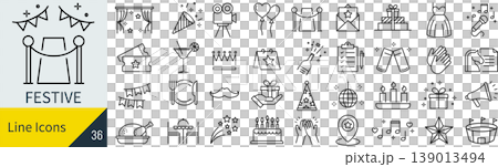 お祭りに関するアイコンセット 139013494