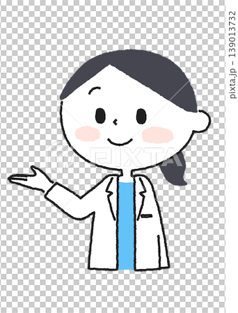 一幅插圖,描繪了一位身穿白大褂的女士伸出一隻手去引導某人。 一幅插圖,描繪了一位身穿白大褂的女士伸出一隻手去引導某人。 139013732