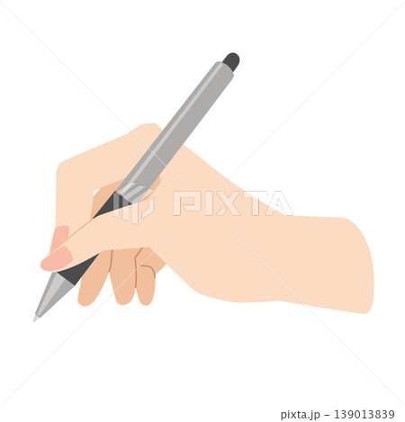 ペンタブレットを掴む右手のイラスト お絵かき ペンタブレットを掴む右手のイラスト お絵かき 139013839