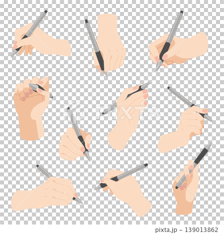 ペンタブレットを持つ右手のイラスト お絵かき ペンタブレットを持つ右手のイラスト お絵かき 139013862