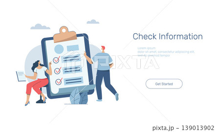 Best standard check and reports performance review, Quality control or certified approval, Advertising media design concept, Banner sign. Mobile app. Web template. Businessman with standard document. 139013902