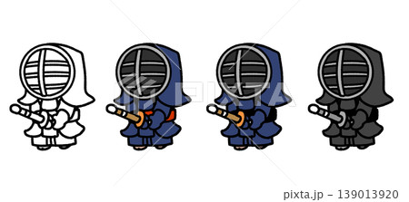 ちんまり剣士　中段の構え 139013920