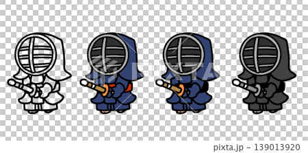 ちんまり剣士　中段の構え 139013920