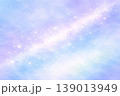 七夕の天の川をイメージした抽象水彩背景　幻想的な光と余白のデザイン 139013949