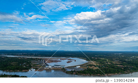 The floodgate on the Mekong River at Si Phan Don. The floodgate on the Mekong River at Si Phan Don. 139014284